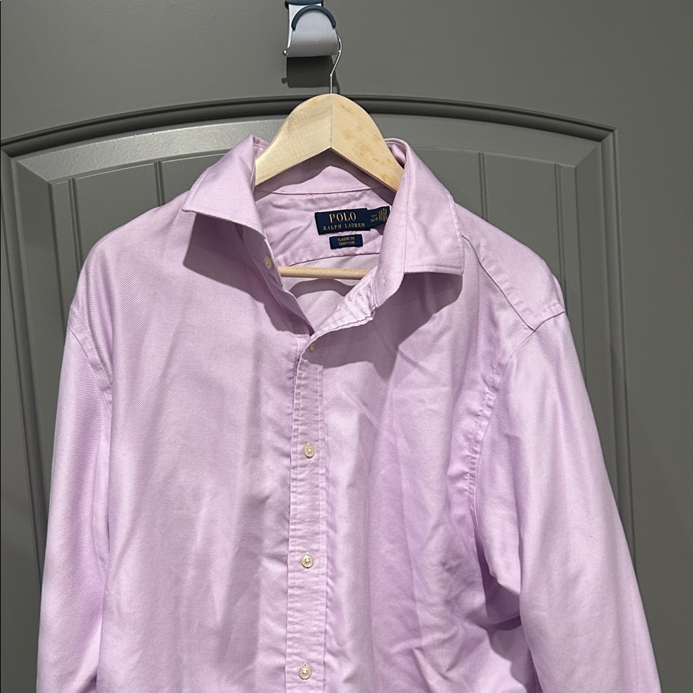 Polo by Ralph Lauren Men's Lavender Button Down Shirt
